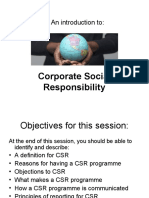 An Introduction To:: Corporate Social Responsibility