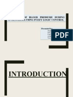 Study of Blood Pressure During Anaesthesia Using Fuzzy Logic Control