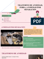 TRASTORNO DE ANSIEDAD, FOBIA y ANSIEDAD POR SEPARACIÓN