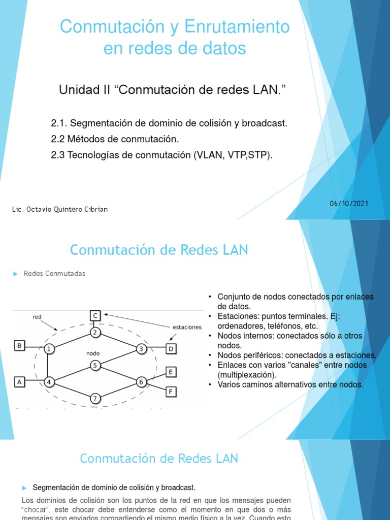 Conmutación y Enrutamiento en Redes LAN | PDF | Conmutador de red ...