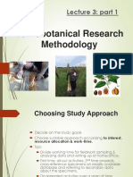 BDY4073 Lecture 3 Ethnobotanical Research - Methodology Part 1