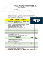 Skills Checklist EINC