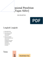 Operasional Penelitian [Tugas Akhir]