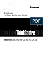 Thinkcentre Hardware Maintenance Manual: Machine Types: 0267, 0268, 0385, 1730, 1981, 1943, 4166, 4167