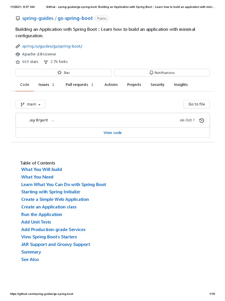 Spring Boot App Building Guide | PDF | Spring Framework | Internet & Web