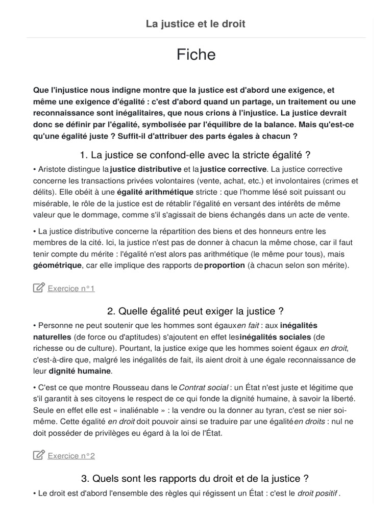 La Justice Et Le-Droit | PDF | Justice | Crime et violence