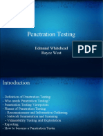 Penetration Testing: Edmund Whitehead Rayce West