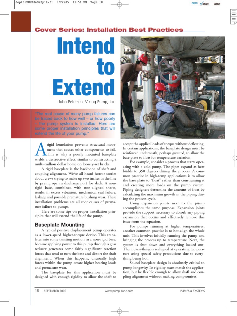 Intend To Extend Cover Series Installation Best Practices PDF