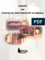 Survey ON Status of Coir Industry in Kerala: The Consultants