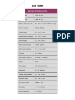 JLG 120HX: Machine Specifications