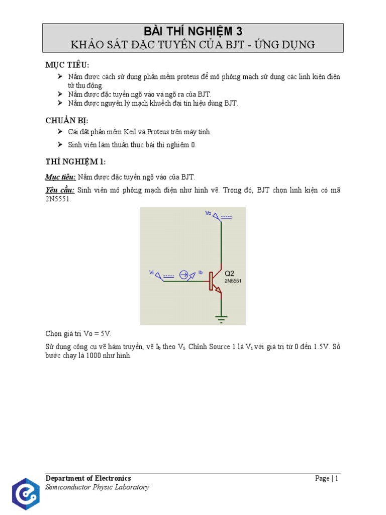 VLBD Lab3-Bjt | PDF