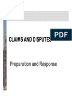 Claims and Disputes