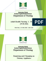 Lecture 8 Emptying and Changing Ostomy Appliance