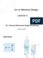 Introduction To Machine Design: DR./ Ahmed Mohamed Nagib Elmekawy