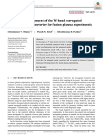 Design and Development of The W-Band Corrugated Waveguide Mode Converter For Fusion Plasma Experiments