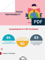 CSR Regime Changes