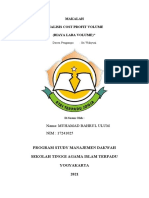 Analisis Cost Profit Volume (CVP