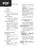 Introduction To Critical Care