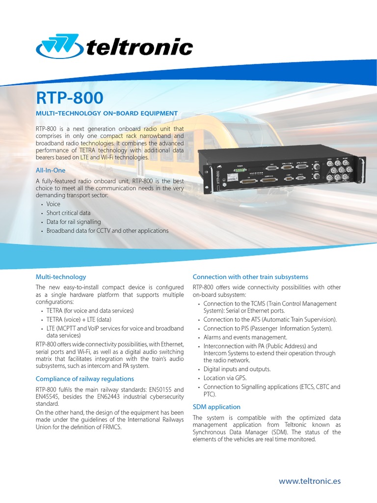 Multi Technology On Board Equipment: All-In-One | PDF | Wi Fi | Broadband