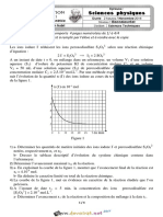 Devoir de Contrôle N°1 - Sciences Physiques - Bac Technique (2016-2017) MR Abdmouleh Nabil