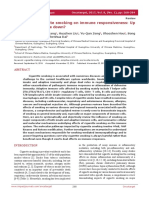 Impacts of Cigarette Smoking On Immune Responsiveness: Up and Down or Upside Down?