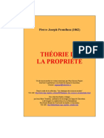 Pierre Joseph Proudhon - Théorie de La Propriété