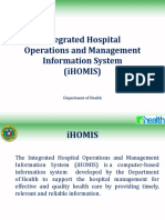 Integrated Hospital Operations and Management Information System (iHOMIS)