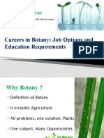 Carrer in Botany- Job Oppertunities and Education Requirment