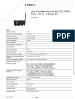 Product Data Sheet: Circuit Breaker Easypact Ezc100B - TMD - 50 A - 3 Poles 3D