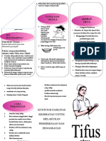 Leaflet Demam Tifoid