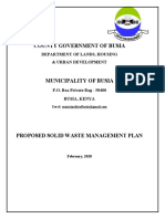 The Municiplaity of Busia Solid Waste Management Plan