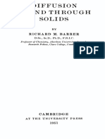 Barrer R.M. Diffusion in and Through Solids (CUP, 1951) (T) (474s)