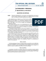 Convocatoria 56 plazas Escala Científicos Defensa 2019-2020