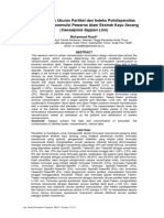 Karakteristik Ukuran Partikel Dan Indeks Polidispersitas Formulasi Nanoemulsi Pewarna Alam Ekstrak Kayu Secang (Caesalpinia Sappan Linn)