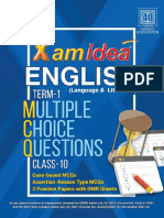 Xam Idea English Standard Class 10 Term 1 MCQ