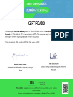 Documento - Curso de Aperfeiçoamento em Educação e Tecnologia