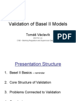 Validation of Basel II Models: Tomáš Václavík