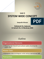 Sap01 Unit 3 - System Wide Concepts