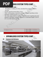 AS SA N: Sprinklered System Types Cont.