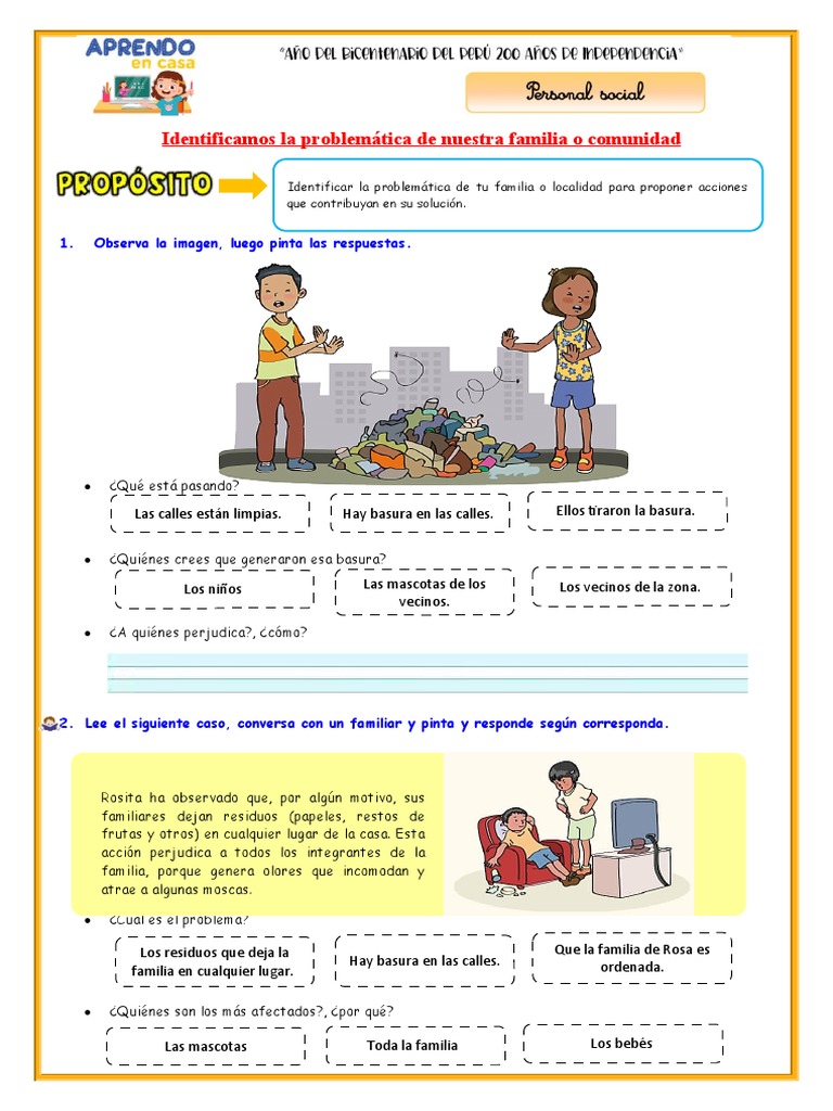 Problemas y Soluciones de Basura Familiar | PDF | Residuos