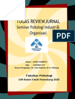 Tugas Review Jurnal Seminar Psikologi Industri & Organisasi: Fakultas Psikologi UIN Raden Fatah Palembang 2020