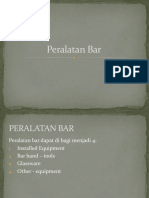 Pengelompokan Penggunaan Peralatan Bar Serta Bar Supplies