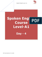 Spoken English Level A1 (Day 4)