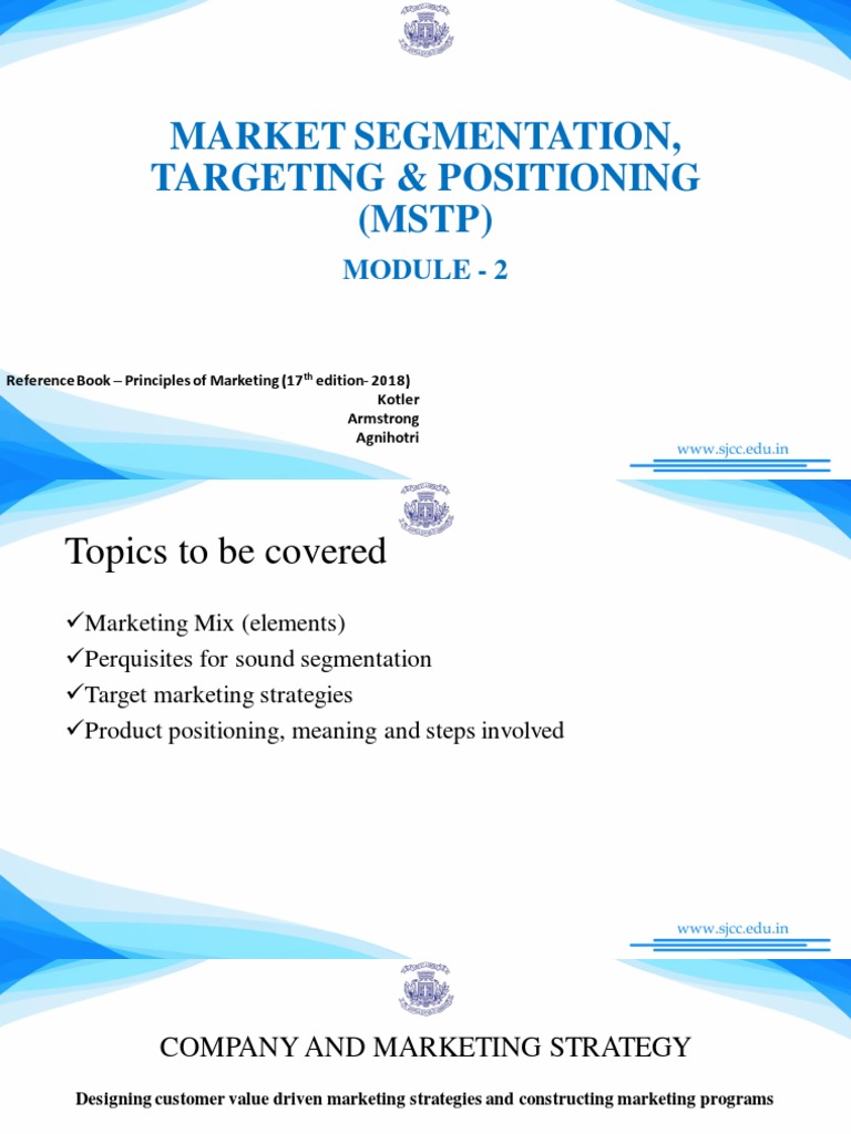 Marketing Segmentation Targeting and Positioning | PDF | Marketing ...