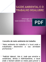 Enfermagem do Trabalho e Meio Ambiente Ocupacional