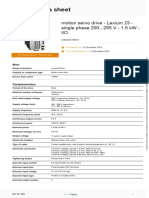 Product Data Sheet: Motion Servo Drive - Lexium 23 - Single Phase 200... 255 V - 1.5 KW - I/O
