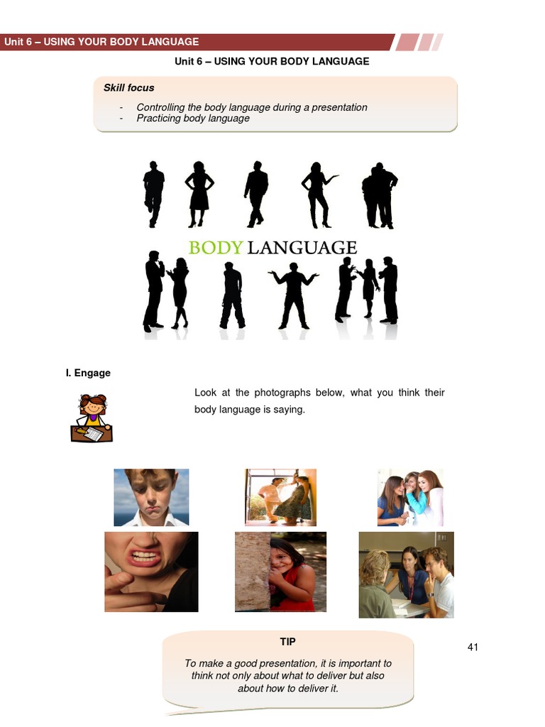 Body Language Tips for Effective Presentations | PDF | Body Language ...