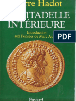 Pierre Hadot - La Citadelle Intérieure. Introduction Aux Pensées de Marc Aurèle -Fayard (1997)