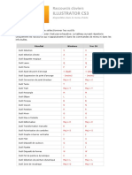 Raccourcis ILLUSTRATOR CS3