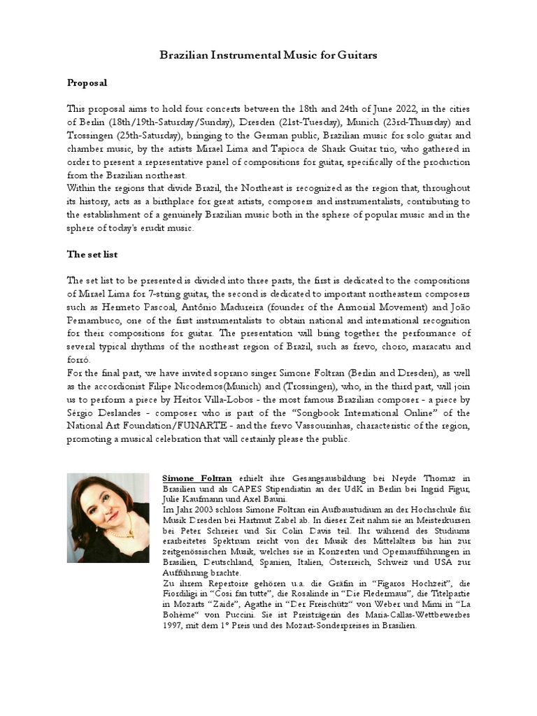 Brazilian Instrumental Music For Guitars | PDF | Brazil | Performing Arts